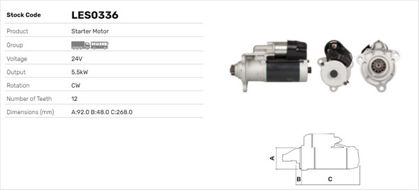 Starter LES0336 LUSA