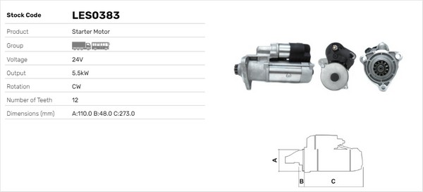Starter LES0383 LUSA