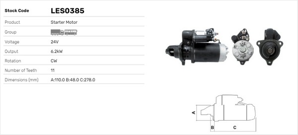Starter LES0385 LUSA