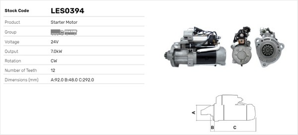 Starter LES0394 LUSA