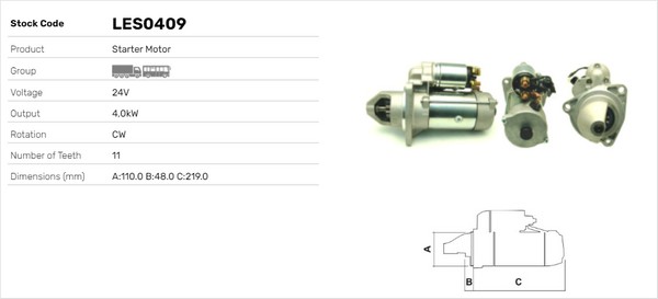 Starter LES0409 LUSA