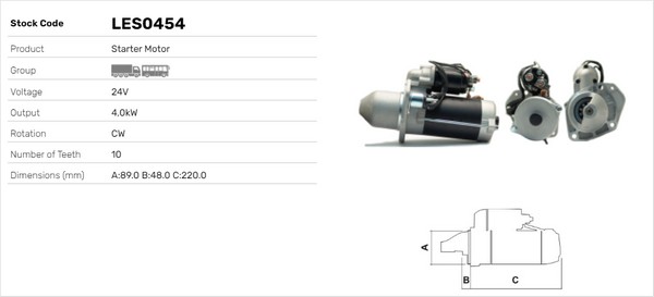 Starter LES0454 LUSA