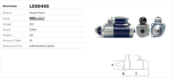 Starter LES0455 LUSA