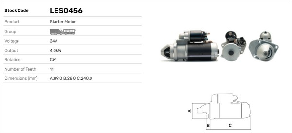 Starter LES0456 LUSA