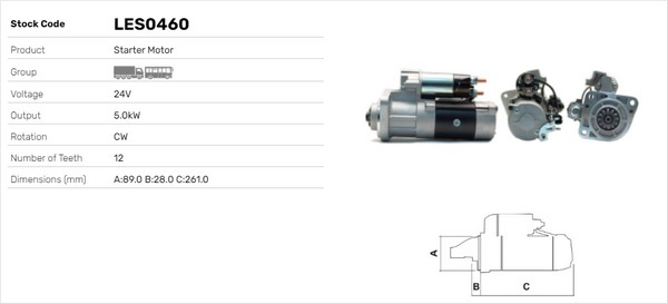 Starter LES0460 LUSA