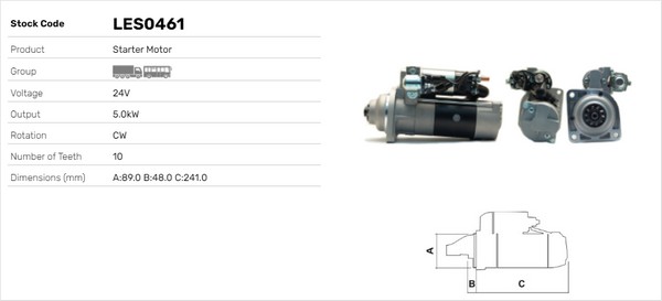 Starter LES0461 LUSA