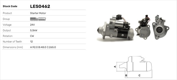 Starter LES0462 LUSA