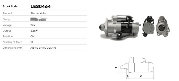 Starter LES0464 LUSA