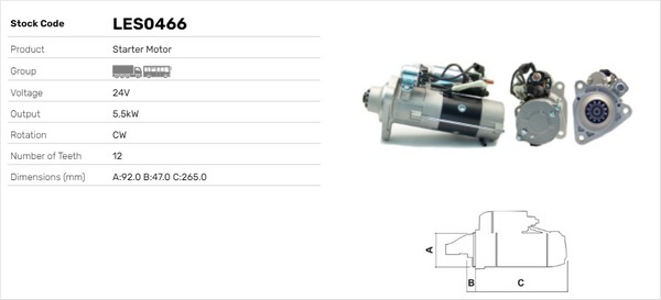 Starter LES0466 LUSA