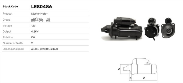 Starter LES0486 LUSA