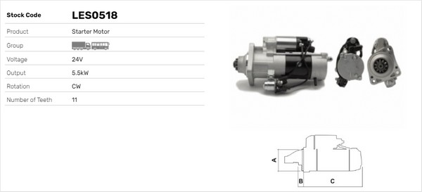 Starter LES0518 LUSA