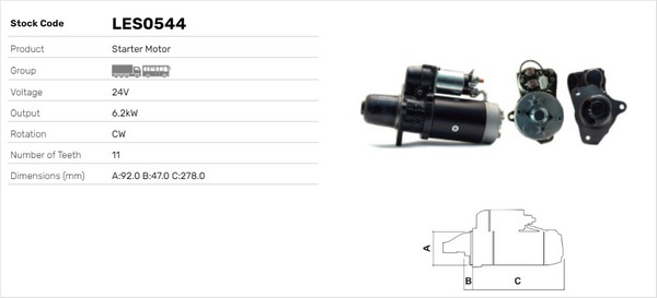 Starter LES0544 LUSA