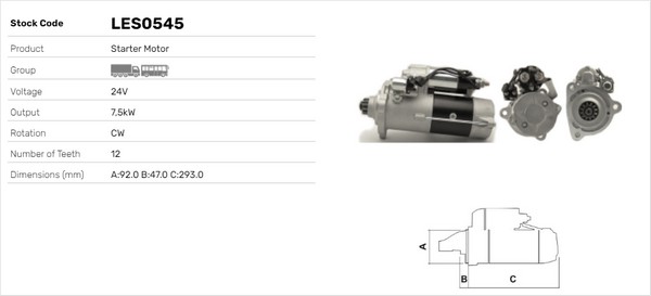 Starter LES0545 LUSA