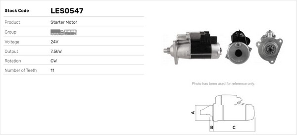 Starter LES0547 LUSA