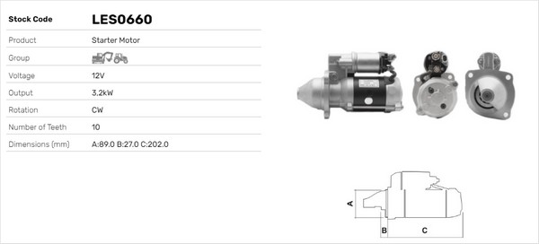Starter LES0660 LUSA