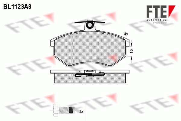 Set placute frana,frana disc 9010035 FTE