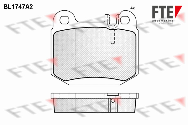 Set placute frana,frana disc 9010330 FTE