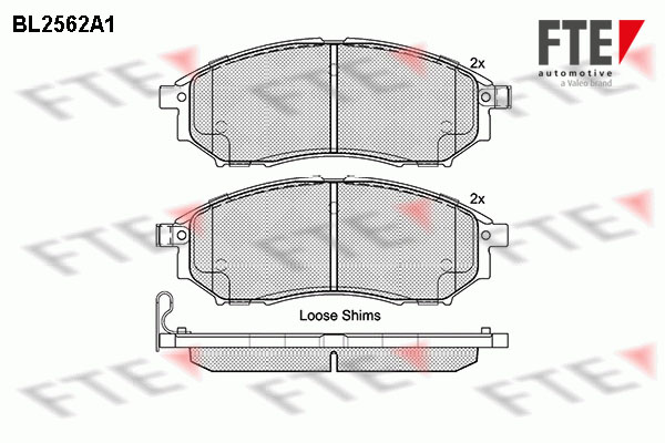 Set placute frana,frana disc 9010813 FTE