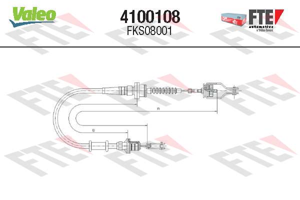 Cablu ambreiaj 4100108 FTE