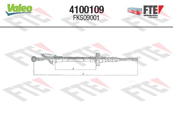 Cablu ambreiaj 4100109 FTE