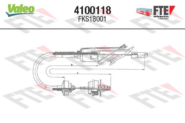 Cablu ambreiaj 4100118 FTE