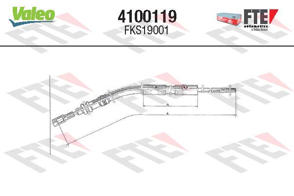 Cablu ambreiaj 4100119 FTE