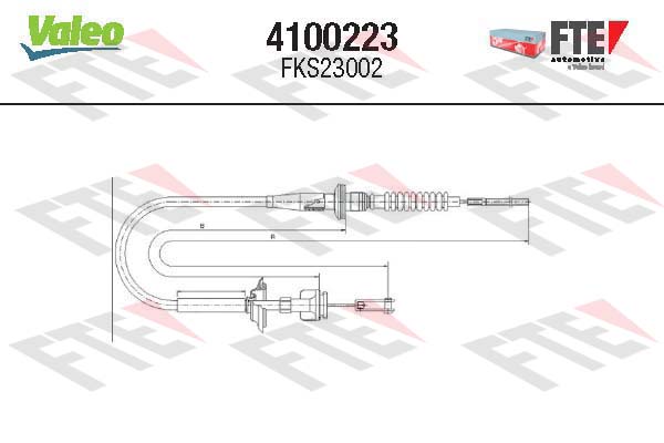 Cablu ambreiaj 4100223 FTE