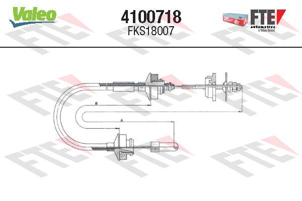 Cablu ambreiaj 4100718 FTE