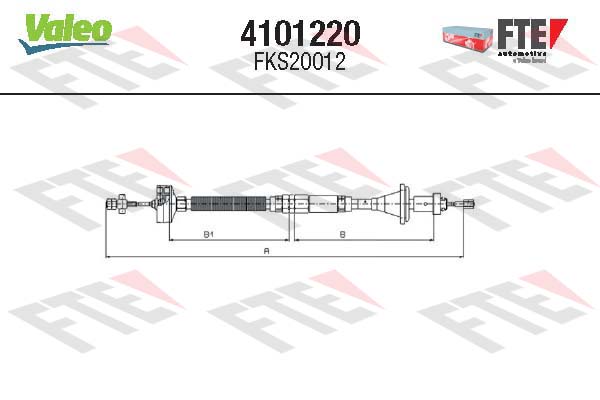 Cablu ambreiaj 4101220 FTE
