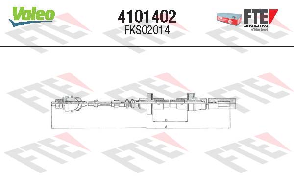 Cablu ambreiaj 4101402 FTE
