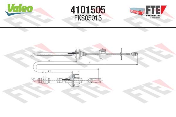 Cablu ambreiaj 4101505 FTE