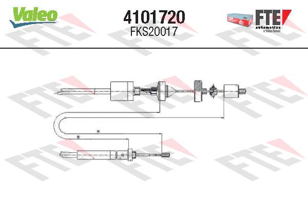 Cablu ambreiaj 4101720 FTE