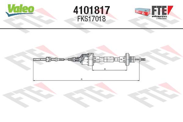 Cablu ambreiaj 4101817 FTE