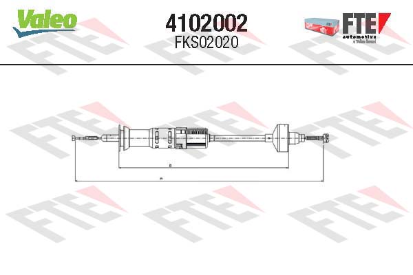 Cablu ambreiaj 4102002 FTE