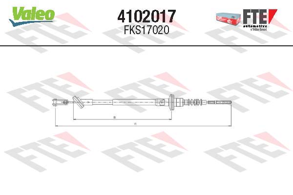Cablu ambreiaj 4102017 FTE