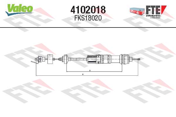 Cablu ambreiaj 4102018 FTE