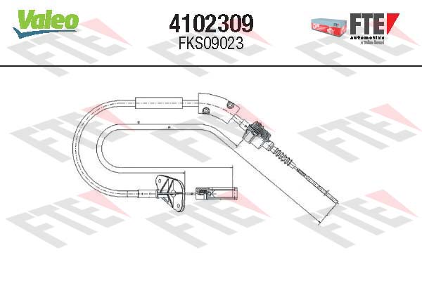 Cablu ambreiaj 4102309 FTE