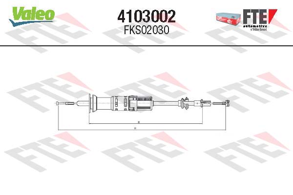 Cablu ambreiaj 4103002 FTE