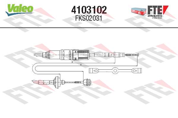 Cablu ambreiaj 4103102 FTE