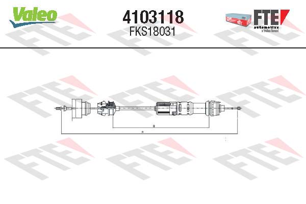 Cablu ambreiaj 4103118 FTE