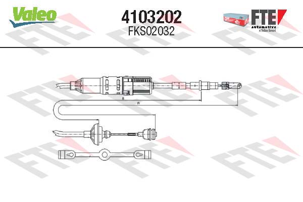 Cablu ambreiaj 4103202 FTE