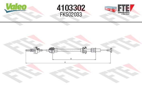 Cablu ambreiaj 4103302 FTE