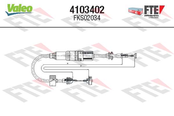 Cablu ambreiaj 4103402 FTE