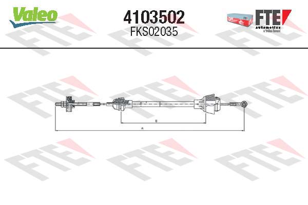 Cablu ambreiaj 4103502 FTE