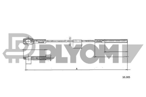 Cablu ambreiaj P762913 PLYOM