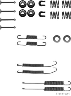 Set accesorii, sabot de frana J3561005 HERTH+BUSS JAKOPARTS