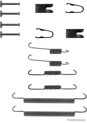 Set accesorii, sabot de frana J3562007 HERTH+BUSS JAKOPARTS