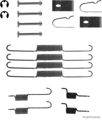 Set accesorii, sabot de frana J3563000 HERTH+BUSS JAKOPARTS