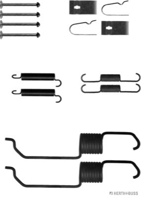 Set accesorii, sabot de frana J3563010 HERTH+BUSS JAKOPARTS
