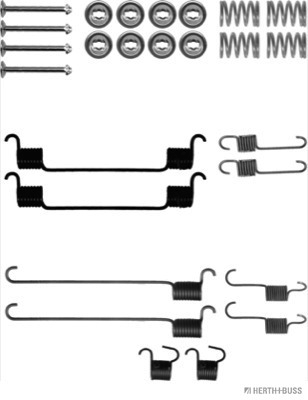 Set accesorii, sabot de frana J3563012 HERTH+BUSS JAKOPARTS